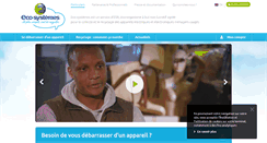 Desktop Screenshot of eco-systemes.fr
